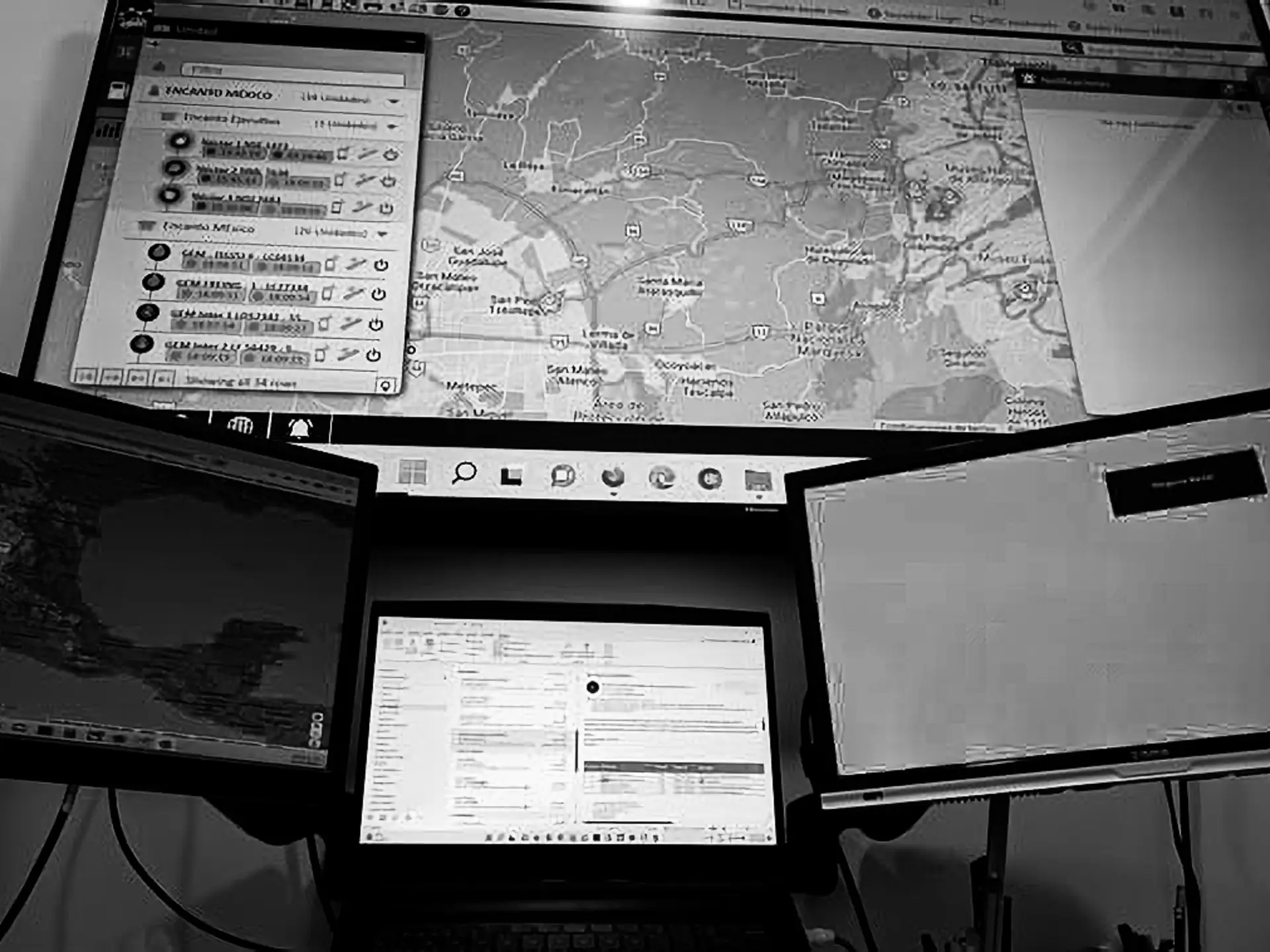 Centro de monitoreo de seguridad tecnológica TSC en Toluca, con vigilancia satelital y CCTV